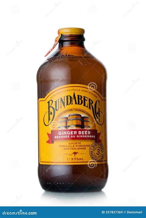LONDON,UK - AUGUST 11,2022: Bottle of Bundaberg Ginger Beer on White ...