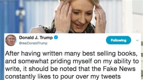 JK Rowling can't stop laughing after Trump's most spectacular spelling ...