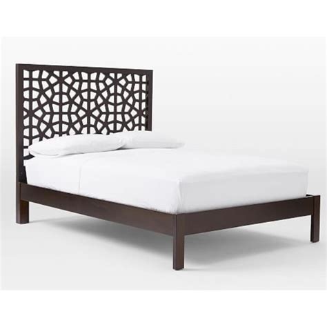 West Elm Queen Bed Frame w/ Morocco Headboard - AptDeco