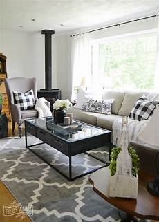 Black Farmhouse Living Room by Our Guest Cottage Living Room Neutral Mix And Match Style Black Farmhouse Living Room