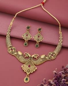 Bhagya Ganesh Silver Gold-plated Gold Jewellery Set Price in India ...