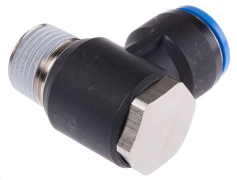 QSLV-1/2-16 Festo | Festo QS Series Elbow Threaded Adaptor, R 1/2 Male ...