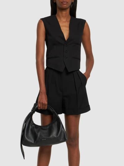 Grace leather shoulder bag - ANINE BING - Women | Luisaviaroma