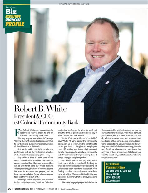 Our CEO Bob White was featured in this month’s edition of South Jersey ...