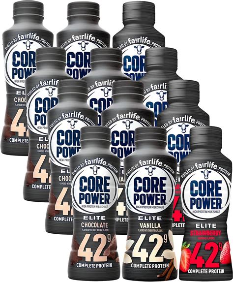 Amazon.com : Core Power Fairlife Elite 42g High Protein Milk Shakes For ...