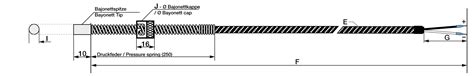 Bayonet probe type J with flat measuring tip | Testo Sensor English