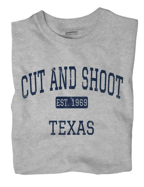 Cut and Shoot Texas TX T-Shirt EST | eBay