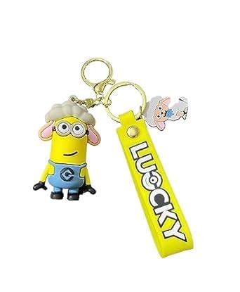 WOW Keychains Silicone Minion In Sheep Character Keychain, Multicolour ...