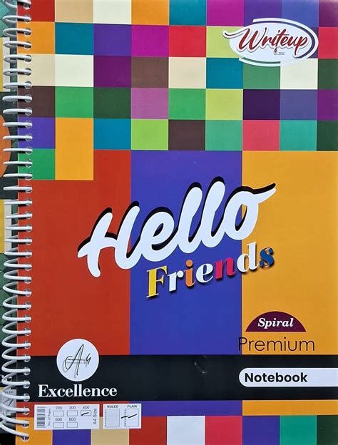 Writeup Spiral Premium Notebook (A4 Size, 400 Pages) Unruled – B3books