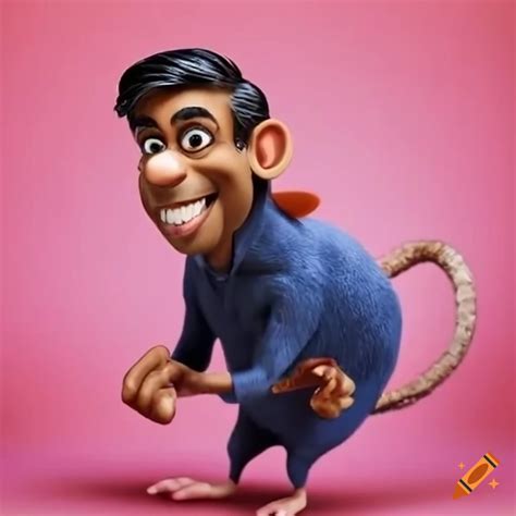 Rishi Sunak portrayed as Remy the rat character from Flushed Away on ...