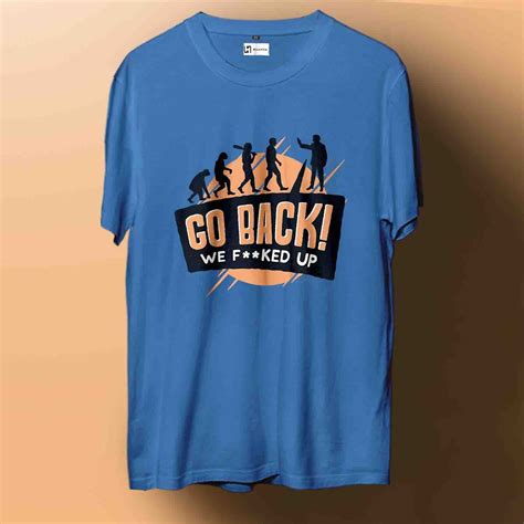 Humans Go Back Crew Neck Sleeve Unisex T-Shirt – Haanum