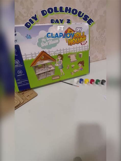 Clapjoy DIY Wooden Toy House with Furniture for kids | DIY Dollhouse B