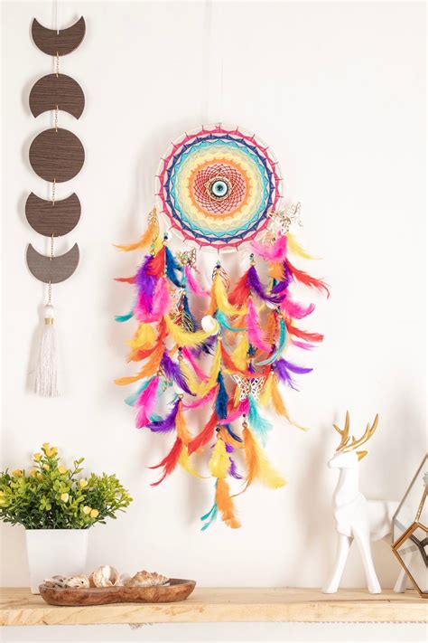 Buy Rainbow Magic Dreamcatcher: Captivating Colors for Positive Vibes ...