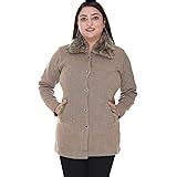 Buy PIPASA Women Woollen Buttoned Collar Neck Printed Stylish Party ...