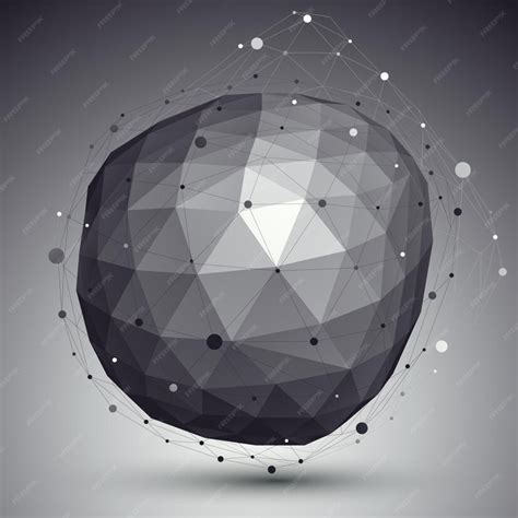 3D 메쉬 현대적인 세련된 추상적인 배경, 오리가미 검은색과 ⁇ 색 측면 구조. | 프리미엄 벡터