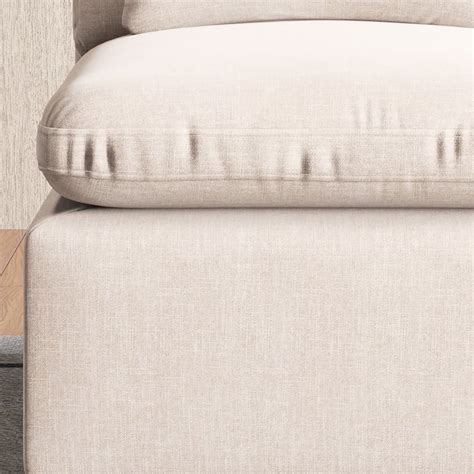 Buy Nolan Fabric 1-Seater Armless Sofa - Beige from Home Centre at just ...