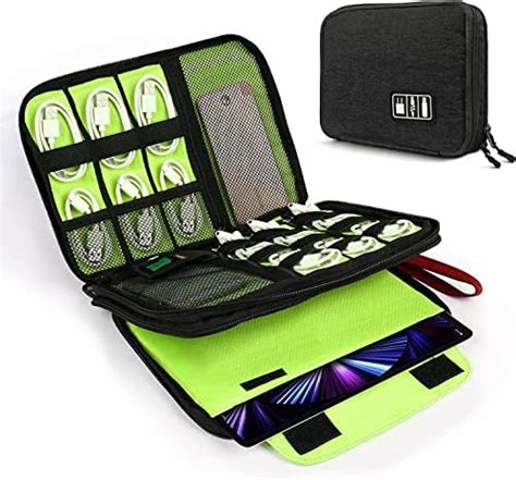 TGOPIT Electronic Organizer, Double Layer Travel Cord Organizer ...