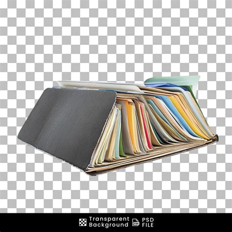File folders with papers isolated on transparent background | Premium ...