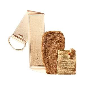 Darzata Body Scrubbers Combo, Natural Exfoliating Back Scrubber For ...