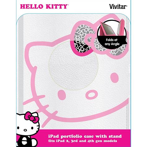 Hello Kitty iPad Portfolio Case with Stand Fits iPad 2nd, 3rd and 4th ...