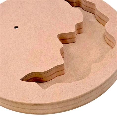 Geode/ Agate Flower Preservatio Mdf Clock Base