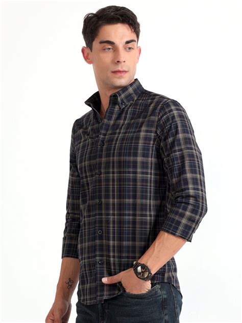 Checkmate Multi Checks Shirt Vulcan Blue – Espanshe