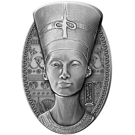 TREASURE WORLD COLLECTIBLES Nefertiti Bust 3 Oz Silver Coin Djibouti ...