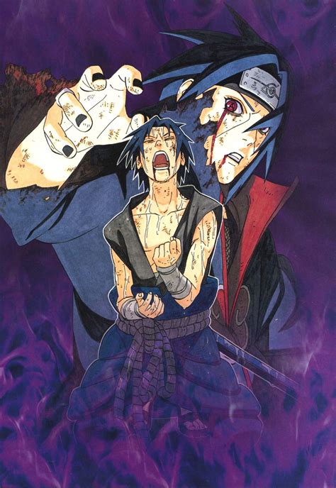 Sasuke Vs Itachi Manga Color