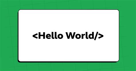 HTML Tutorial HelloWorld 的图像结果