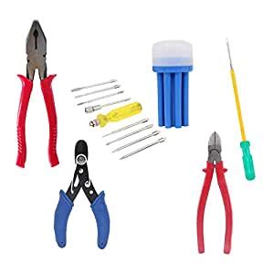 Suzec Johnson Electrician Tool Kit Combination Plier & Wire Stripping ...