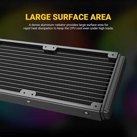 Ant Esports ICE-240 240mm Addressable RGB 2600RPM AIO CPU Liquid Liquid ...