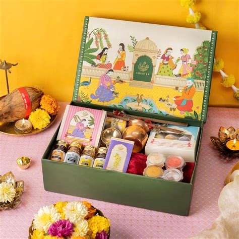 AMRUTAM Diwali Pooja Box | Diwali Pooja Essentials | Laxmi Pooja Diwali ...