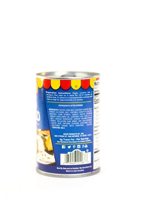 Buy Ricos White Queso Blanco Cheese Sauce, 15 oz Can Online at Lowest ...