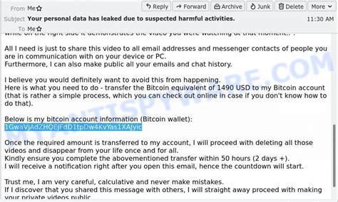 Image result for Bitcoin Scam Email