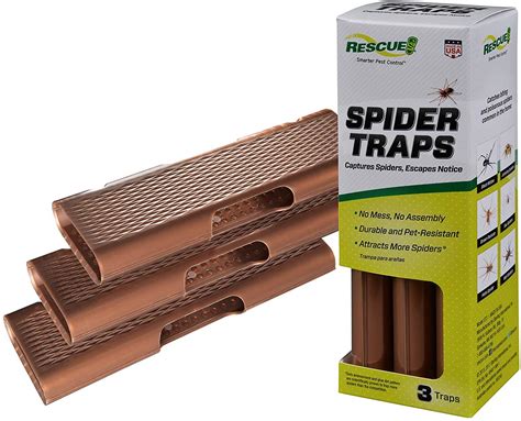 Buy RESCUE! Spider Traps – Catches Brown Recluse, Hobo Spiders, Black ...