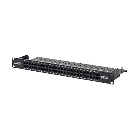 Navepoint 50-Port Cat3 Voice Phone Patch Panel 19-Inch Wallmount Or ...