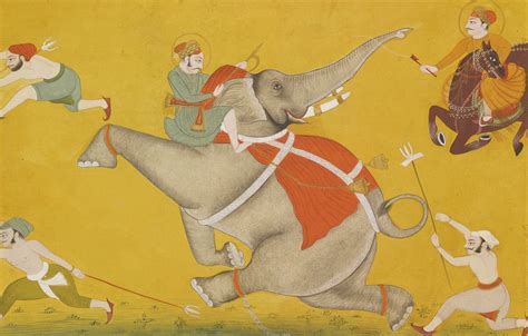Indian Miniature Art - Pahari Style - The Battle - Posters by Angele ...