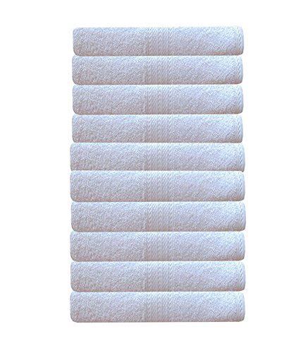 AKIN TOWEL Premium Cotton 550 GSM Bath Towels (White, 60 Inches, 30 ...