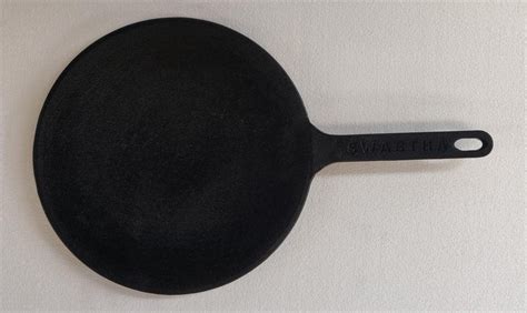 Buy SWASTHA Cookware Pre-Seasoned Super Smooth Cast Iron Roti Tawa 10 ...