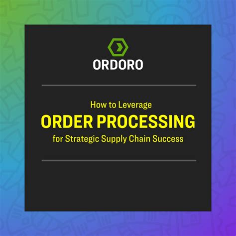 Order Processing in Supply Chain for eCommerce Success