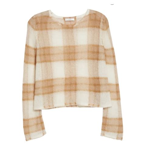 Plaid Alpaca & Mohair Blend Sweater -VINCE in 2025 | Long sweaters for ...