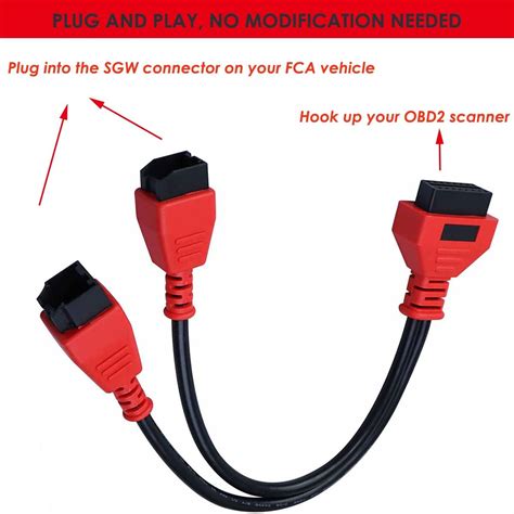 Buy Exctool 12+8 Pin Connector to OBD2 Adapter Security Bypass Cable ...