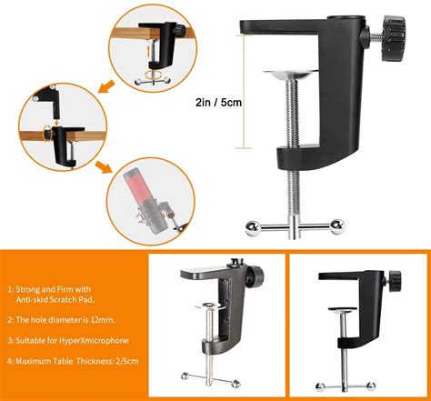 Quadcast Boom Arm - Heavy Duty Adjustable Suspension Microphone Mic ...
