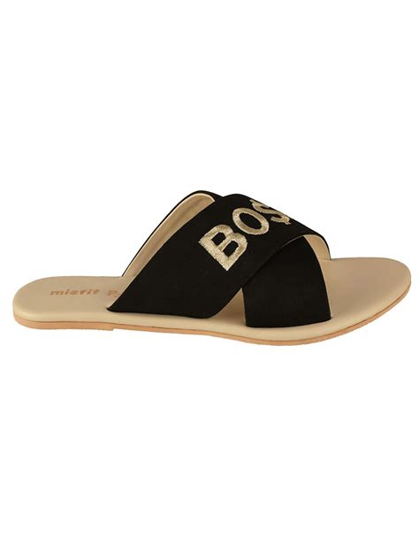 Boss Lady Cross Strap Sliders