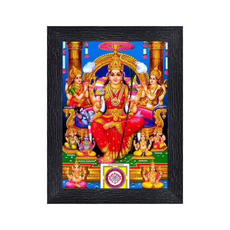 PnF Lalita Tripura Sundari Maa Religious Wood Photo Frames with Acrylic ...
