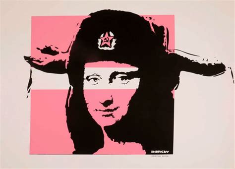 Comrade Mona Lisa – Banksy – Pop Art Painting - Canvas Prints by Banksy ...