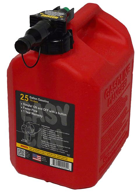 No-Spill 2.5 Gallon Easy Gas Can - Walmart.com