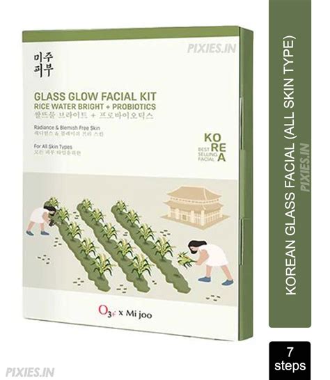 Buy O3+ Mijoo Korea Glass Glow Facial Kit with Rice Water & Probiotics ...