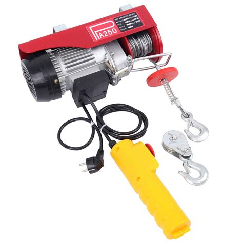 Yonntech 550 lbs Lift Electric Hoist Crane Remote Control Power System ...