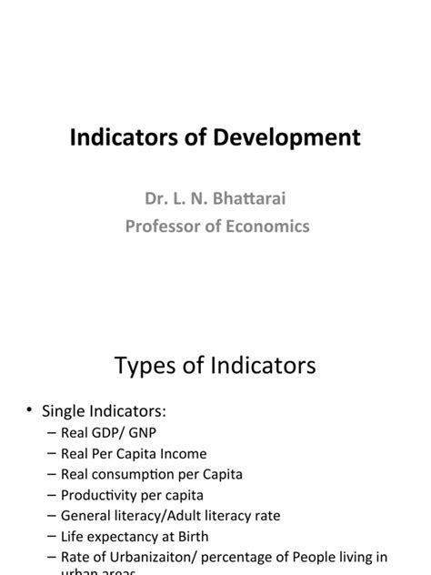 Types of Development Indicators 的图像结果